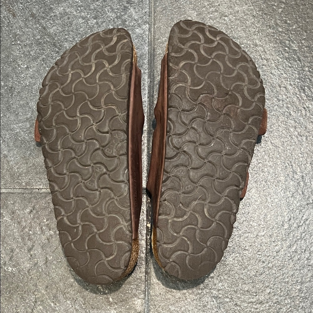 Birkenstock Arizona Oiled Leather Brown Sandals - Picture 7 of 13